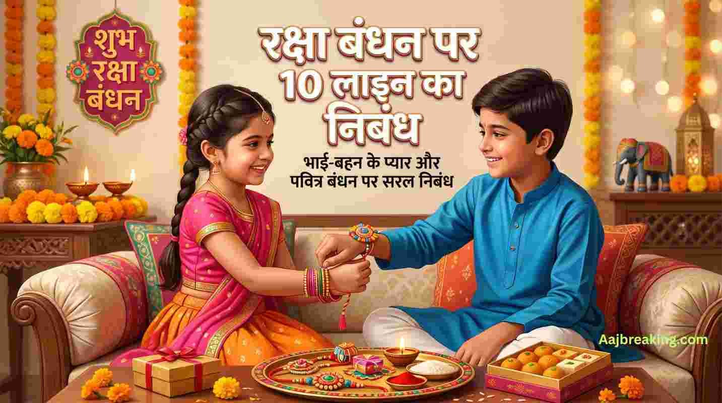 Rakshabandhan par 10 line