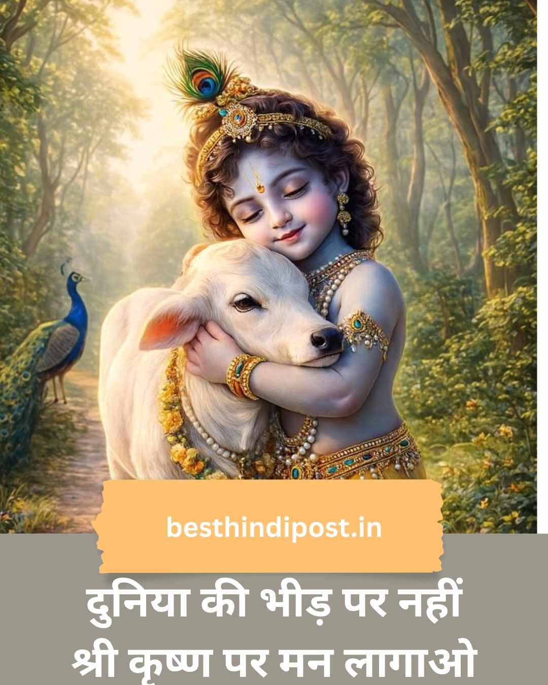 Krishana shayari 1 line hindi