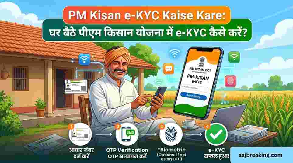 PM Kisan e-KYC Kaise Kare