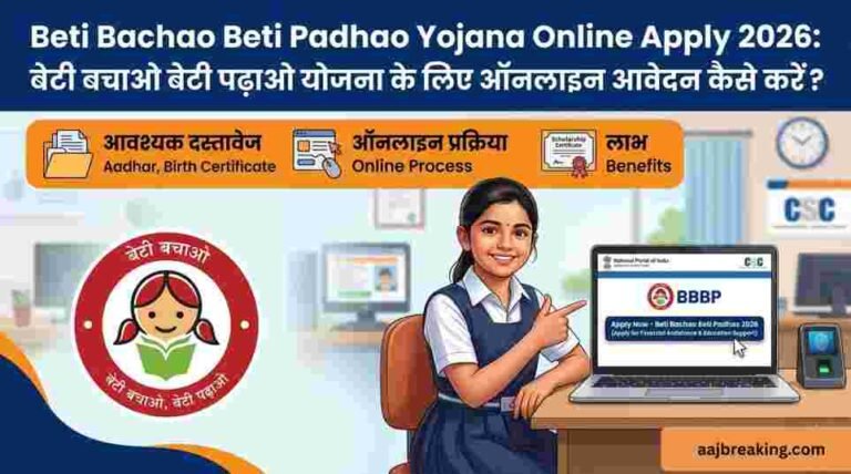 Beti Bachao Beti Padhao Yojana Online Apply 2026: बेटी बचाओ बेटी पढ़ाओ योजना के लिए ऑनलाइन आवेदन कैसे करें?